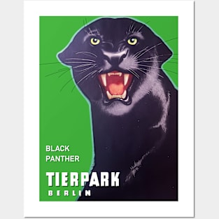 Tierpark Zoo Berlin Black Panther Safari Posters and Art